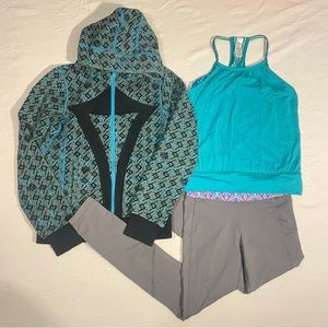 Ivivva Girls Athletic Clothing Bundle Size 8 by Lululemon